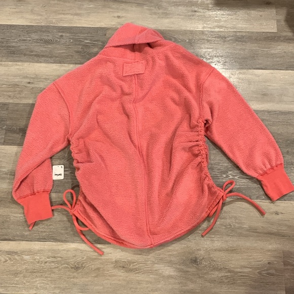 Free People We the Free sweet pink rose soft tie fireside funnel tunic top M NWT - Picture 9 of 9